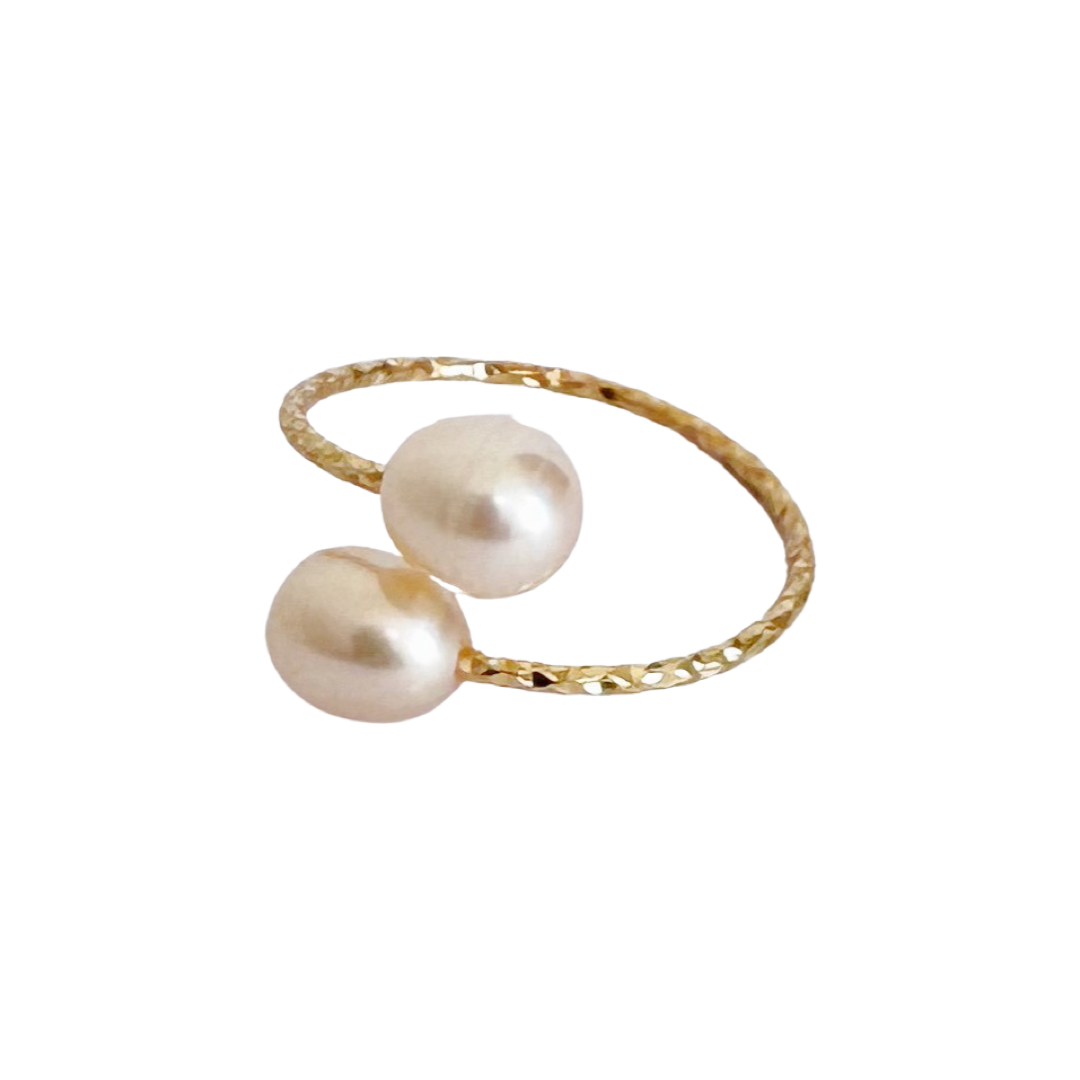 Baroque Pearl Ring/Pink