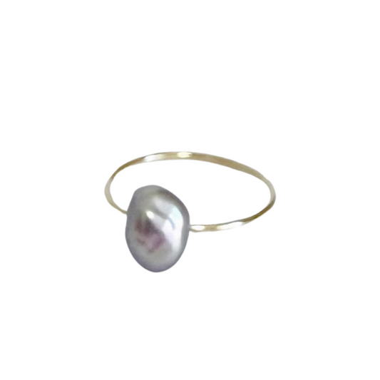 Baroque Pearl Ring パープル