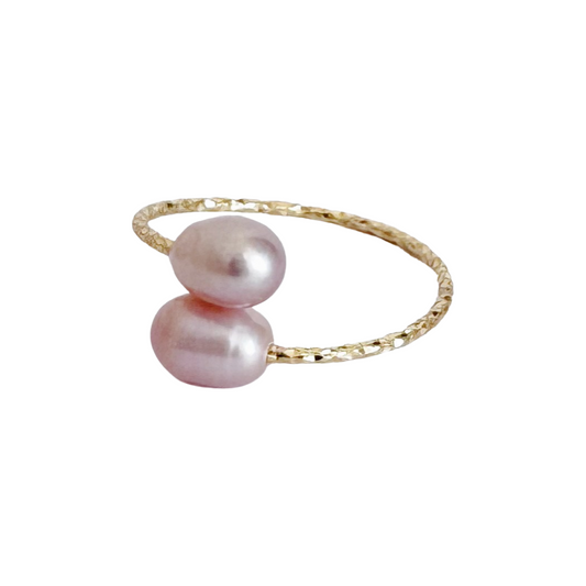 Baroque Pearl Ring／Purple