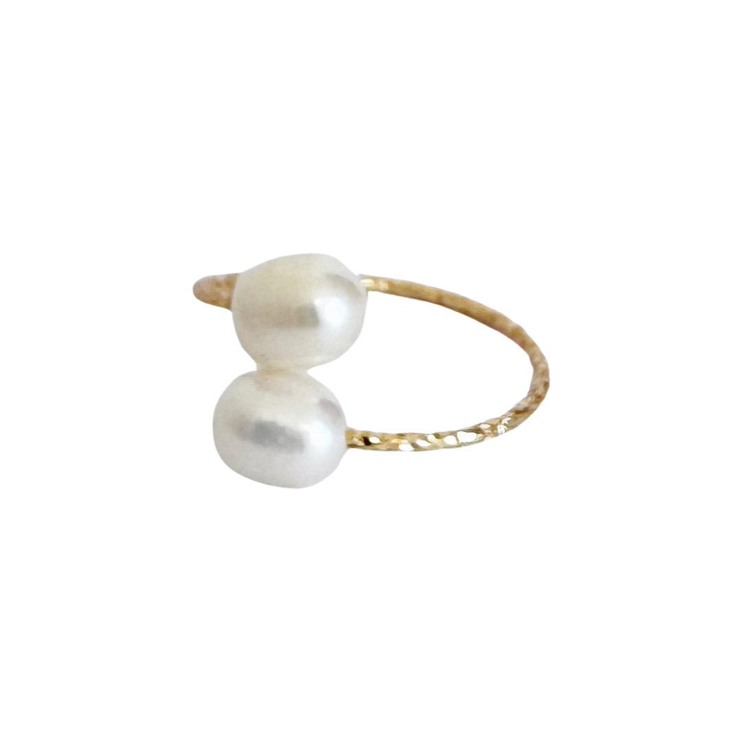 Baroque Pearl Ring ／White