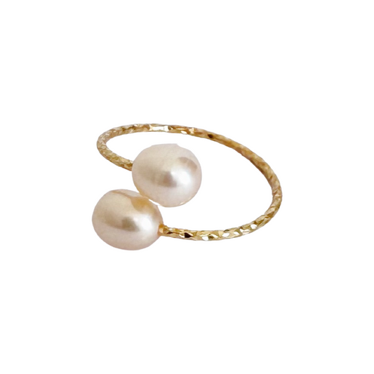 Baroque  Pearl Ring／Pink